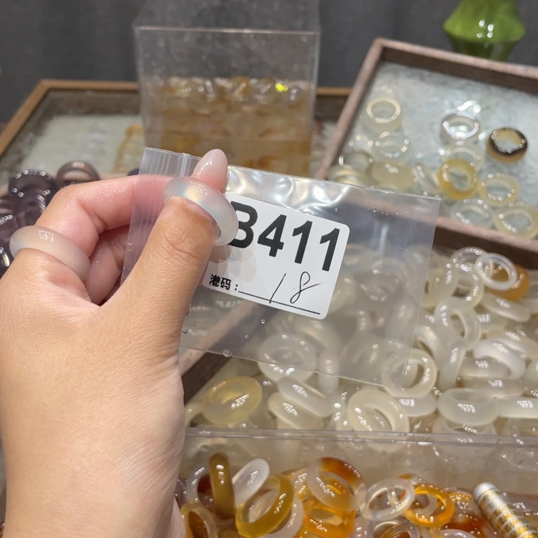 玛瑙/玉髓未镶嵌戒指411