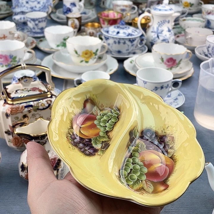 中古欧瓷瓷器小房子