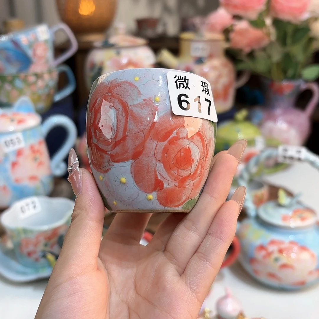 景德镇手绘高温釉下彩陶瓷茶具