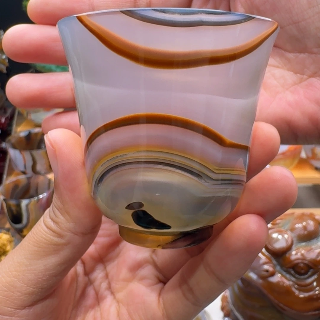 玛瑙/玉髓未镶嵌玛瑙茶杯70毫升