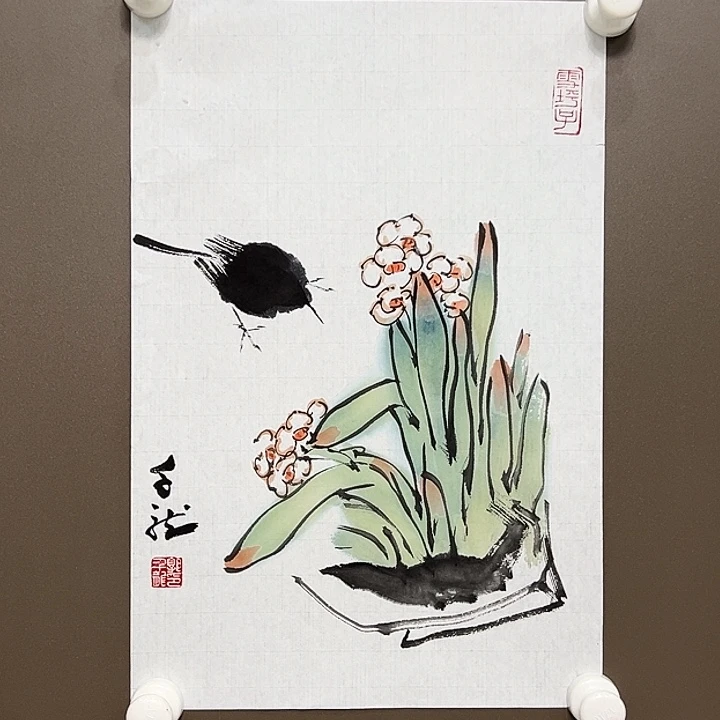 国画郭千龙   手绘原创