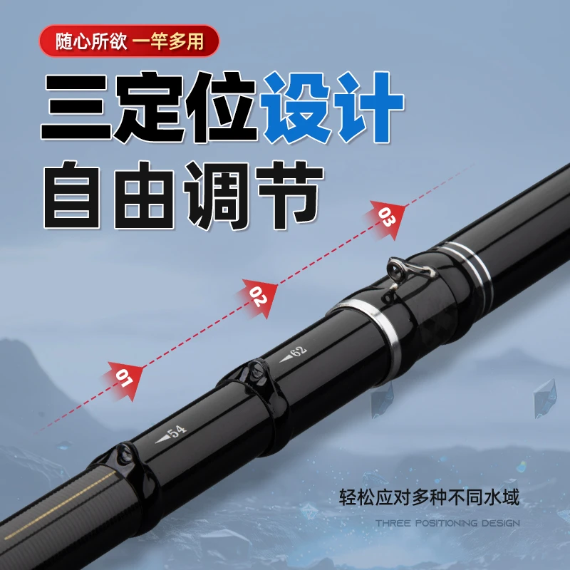 逗尊谷麦竿前打竿2025全新升级前打竿19调钓鱼竿三定位轻硬挺