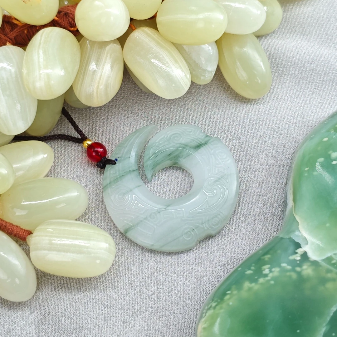 复古精致天山翠时来运转吊坠/HGQ-TSCDZ-114（多样性发货）