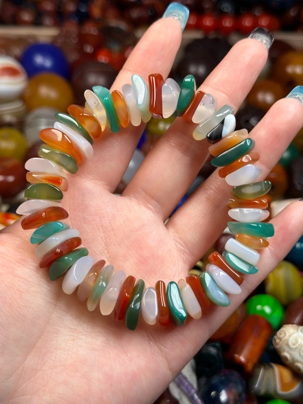 多宝钱串子玛瑙手串 玛瑙手链 卡13+