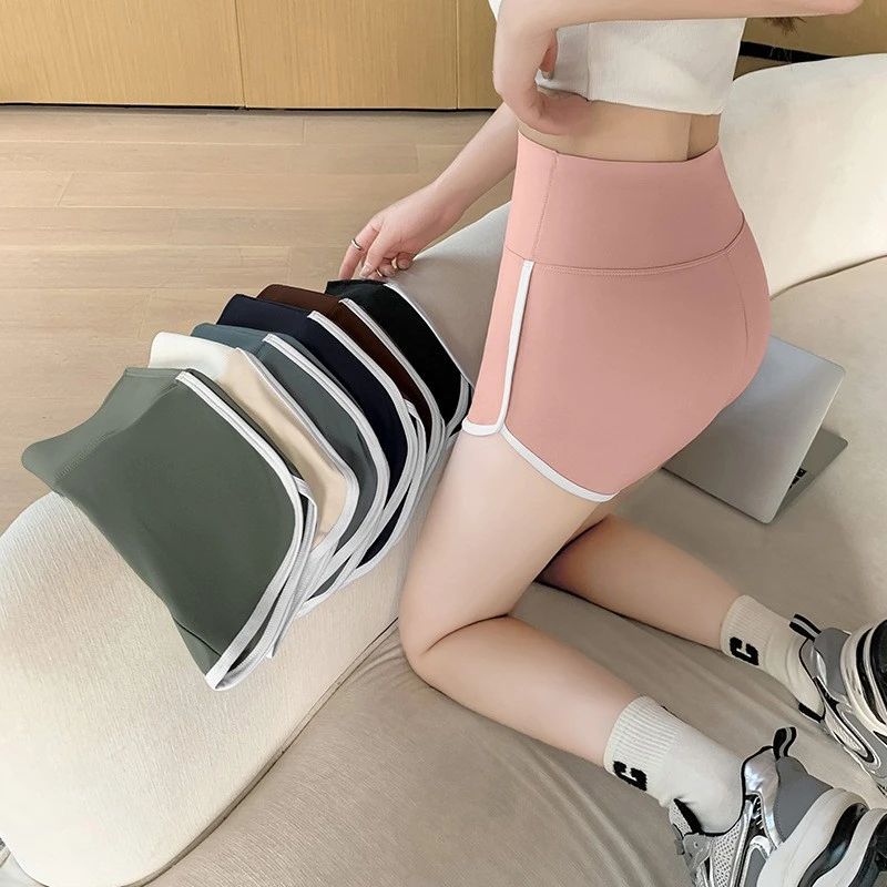 三分鲨鱼裤女夏季薄款收腹提臀防走光打底裤可外穿拼接瑜伽安全裤