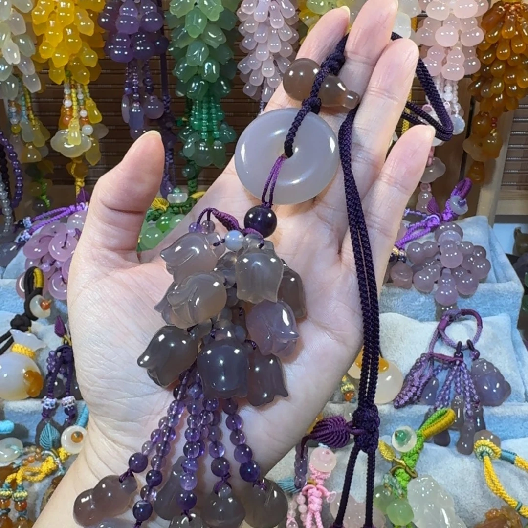 k***丽玛瑙/玉髓未镶嵌汽车挂件福利款通料子不挑新疆西藏不包邮