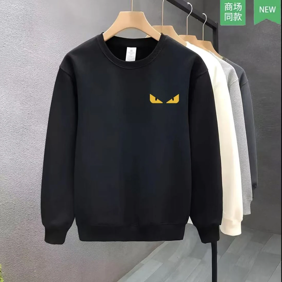 陈伟霆同款恶魔之眼圆领卫衣长袖保暖宽松休闲刺绣秋冬款04—XYM