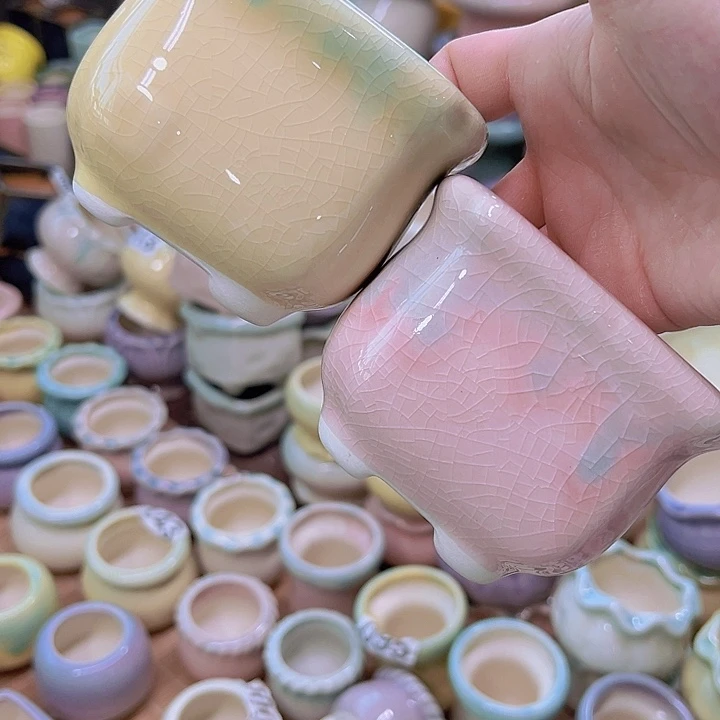 红陶陶瓷花盆当场满12包邮