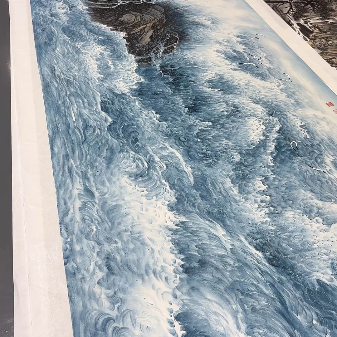 不***光国画国画作品山水