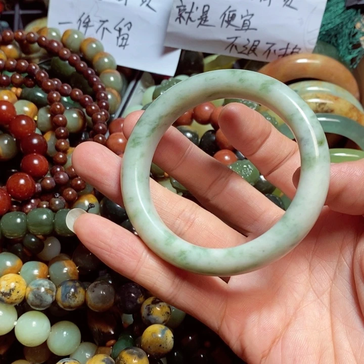 蛇纹石玉手链合金