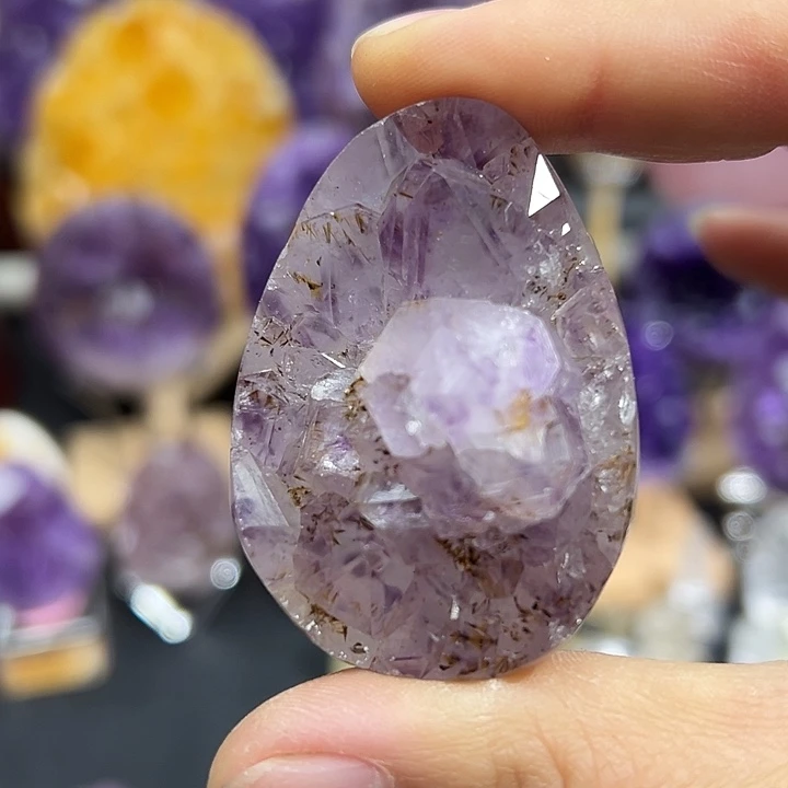 珠宝半成品未镶嵌紫晶
