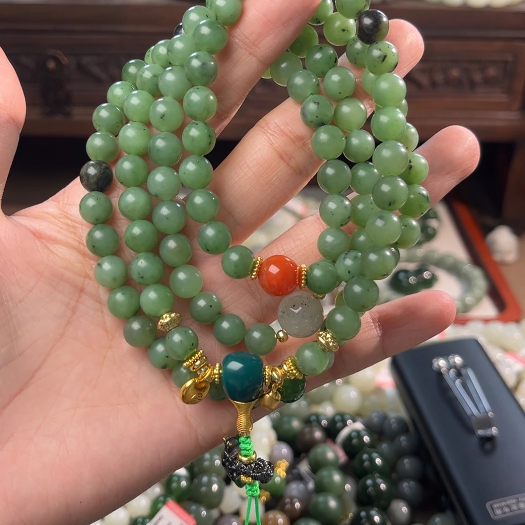 和田玉未镶嵌手链