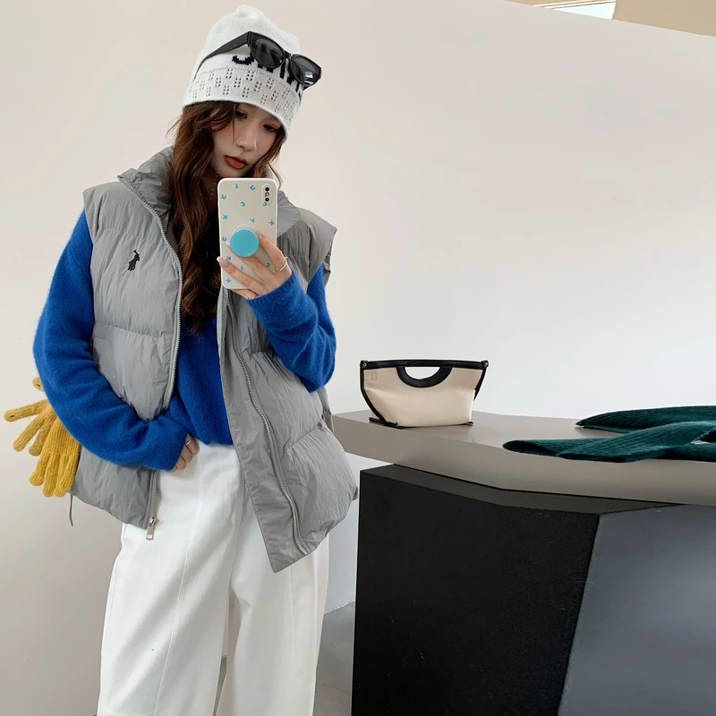 秋冬季棉马甲女2025新款外穿坎肩背心外搭马夹学生小个子短款外套