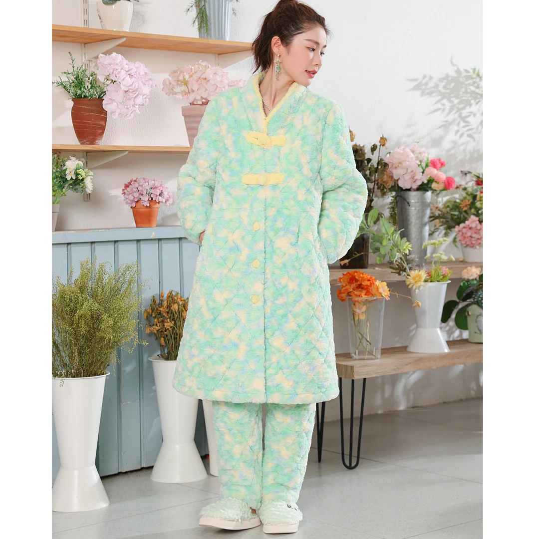 C1009冬季睡衣套装原创潮流高货加绒加厚可外穿