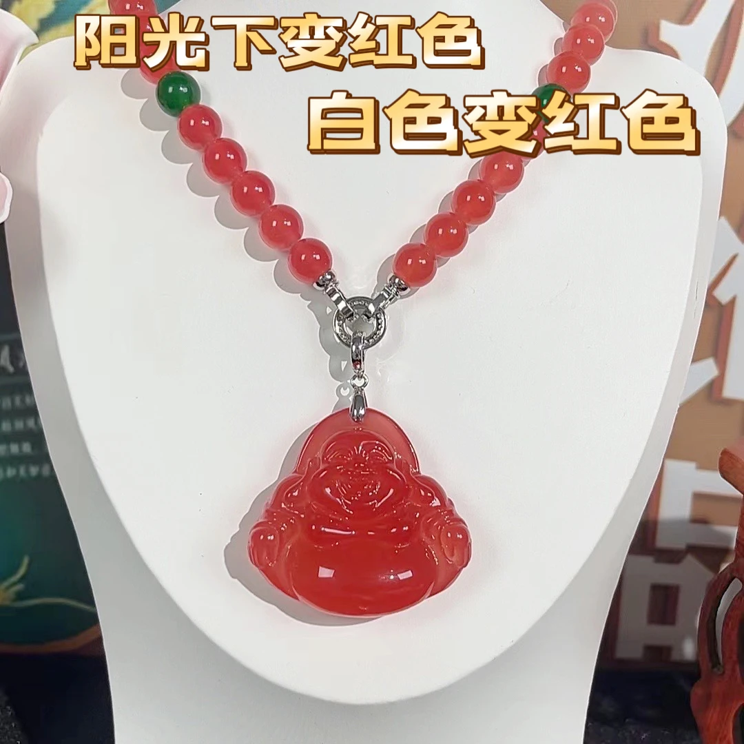 吊坠 吊坠 血沉宝精品女款大肚佛吊坠项链搭配挂坠