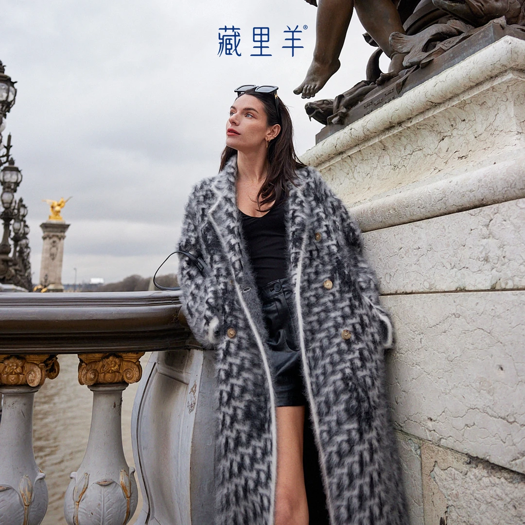 藏里羊【北美小动物毛毛】李思思同款“高奢系列” 重磅小D外套M1375