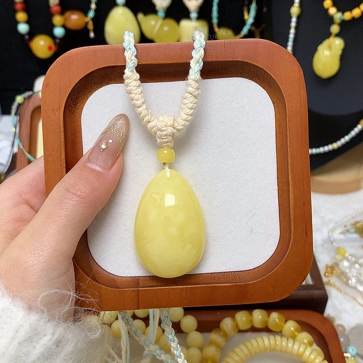 手链蜜蜡未镶嵌蜜蜡吊坠项链