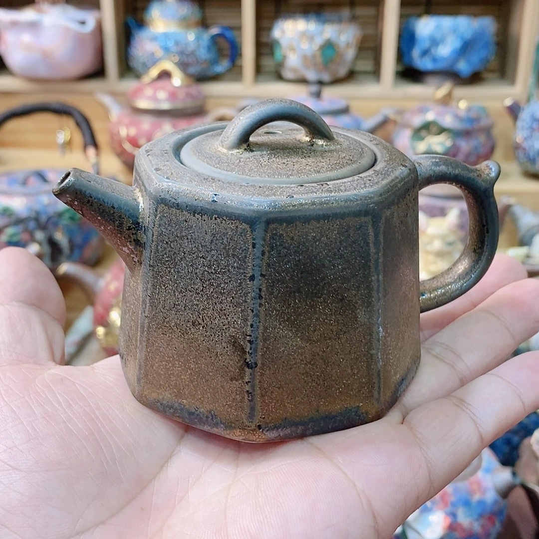 粗陶志野柴烧茶器