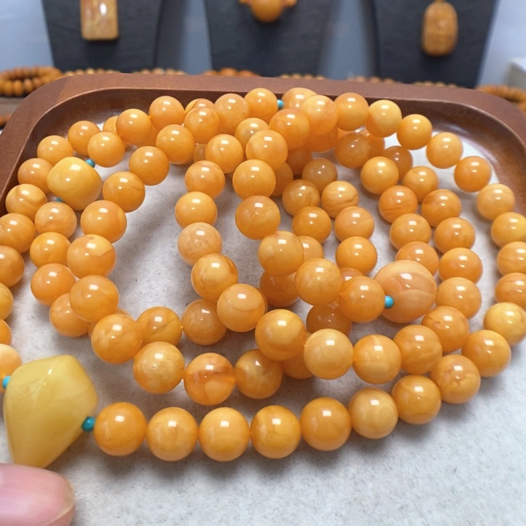 蜜蜡未镶嵌手串蜜蜡