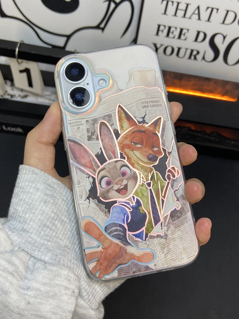 报纸朱迪尼克适用于苹果华为vivo一加oppoiPhone小米二次元手机壳