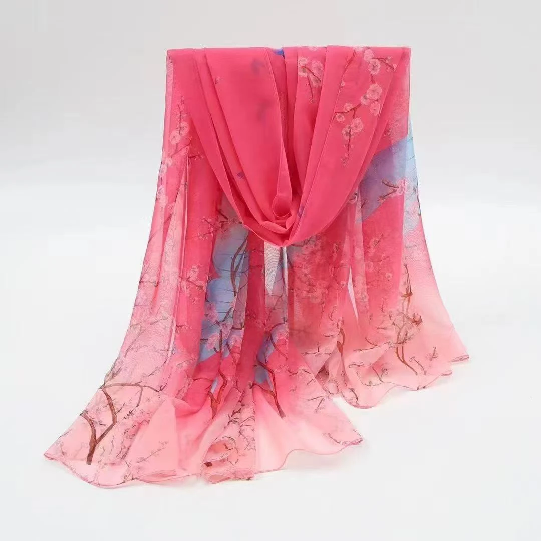 802仙气蝴蝶云朵纱薄款130*180大尺寸丝巾时尚百搭沙滩巾防晒