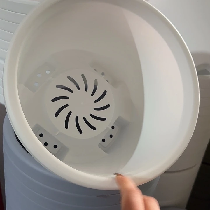 球根盆3号纯白无托6个