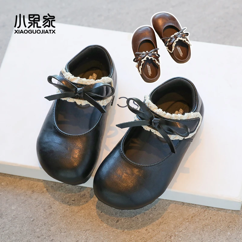公主鞋女童皮鞋2025新款儿童玛丽珍鞋子洋气黑色漂亮童鞋女宝软底