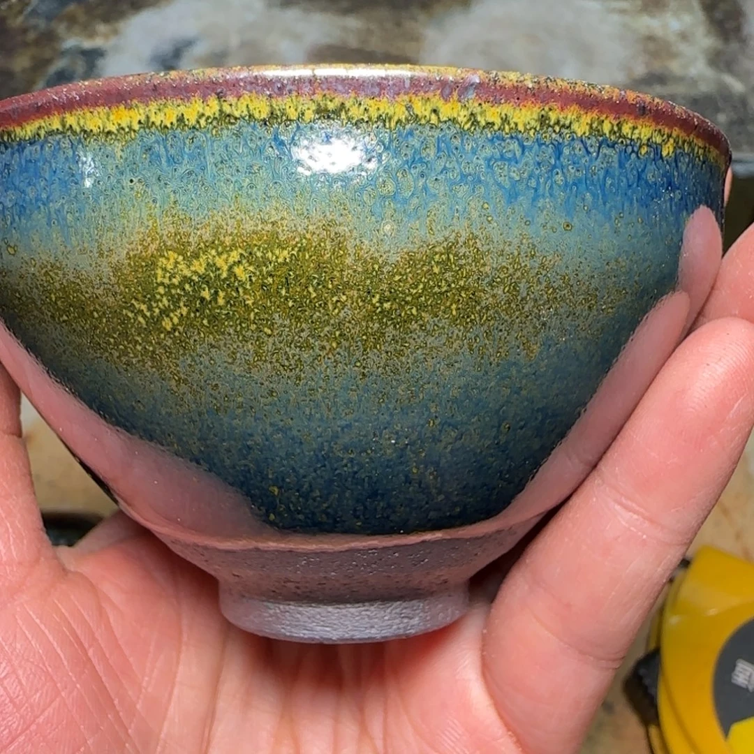 柴烧建盏茶盏茶杯650