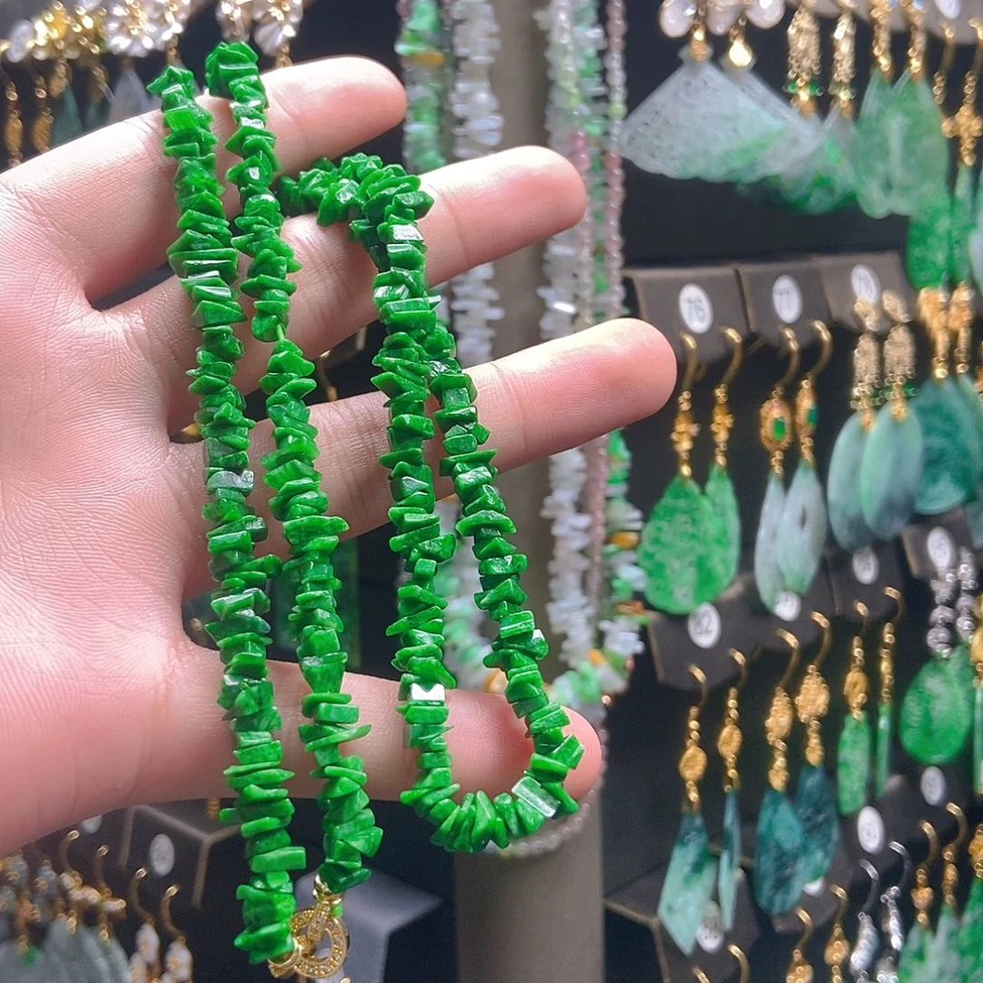 翡翠未镶嵌耳饰翡翠