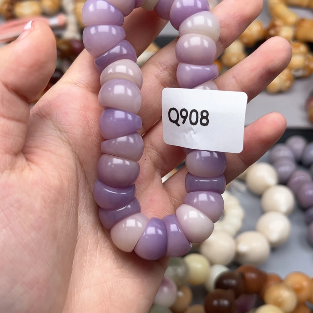 手串菩提根/象牙果梨**笑Q908 蒜瓣14mm通货一串