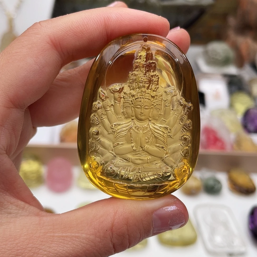 水晶颈饰未镶嵌定制