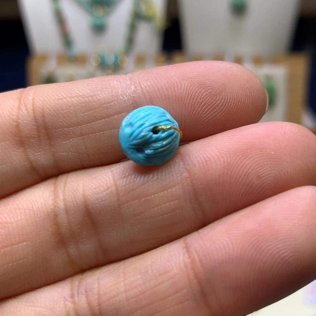 绿松石未镶嵌百香籽10mm