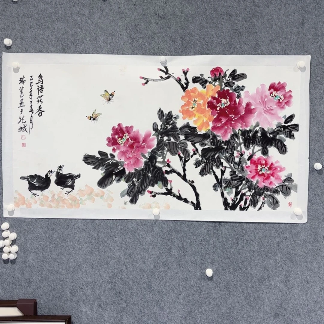 国画花鸟绘画作品