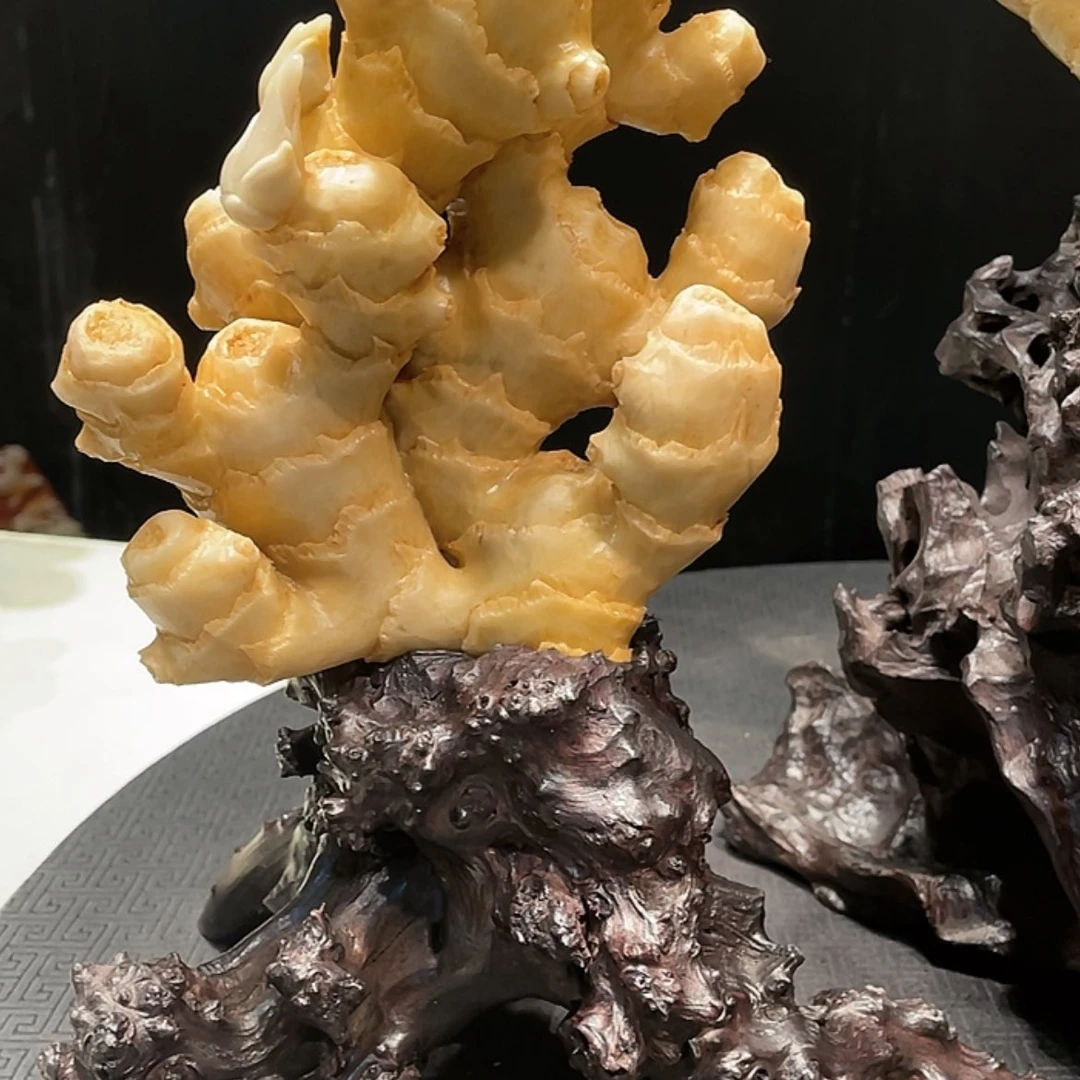 【闪购商品】寿山石逍*子生姜摆件工艺品