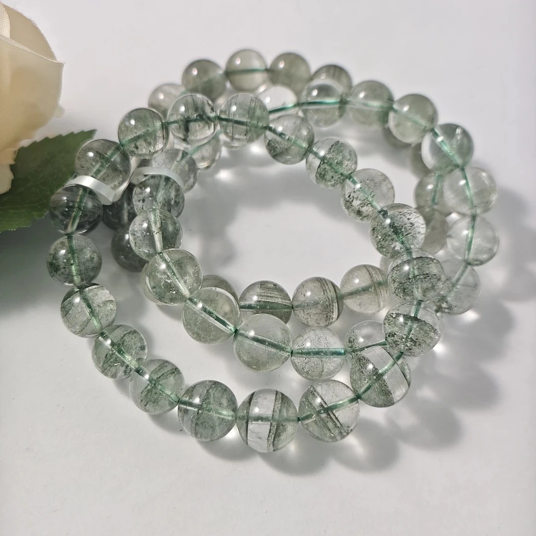 【书记甄选】天然绿幽灵单圈手链 多样性发一件 约10mm CK2920