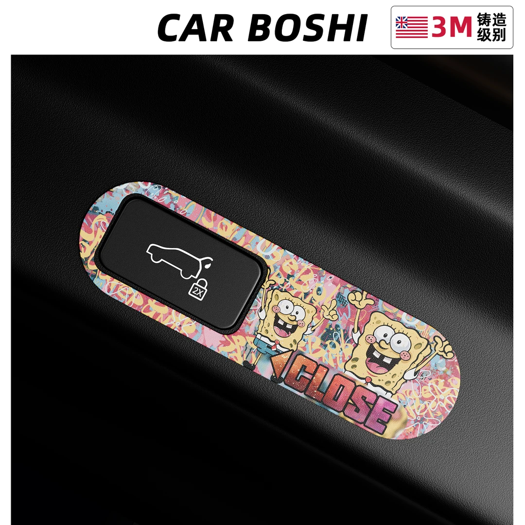 汽博士理想L9L8L7L6电动尾门提示贴后备箱按键车内饰用品改装配件