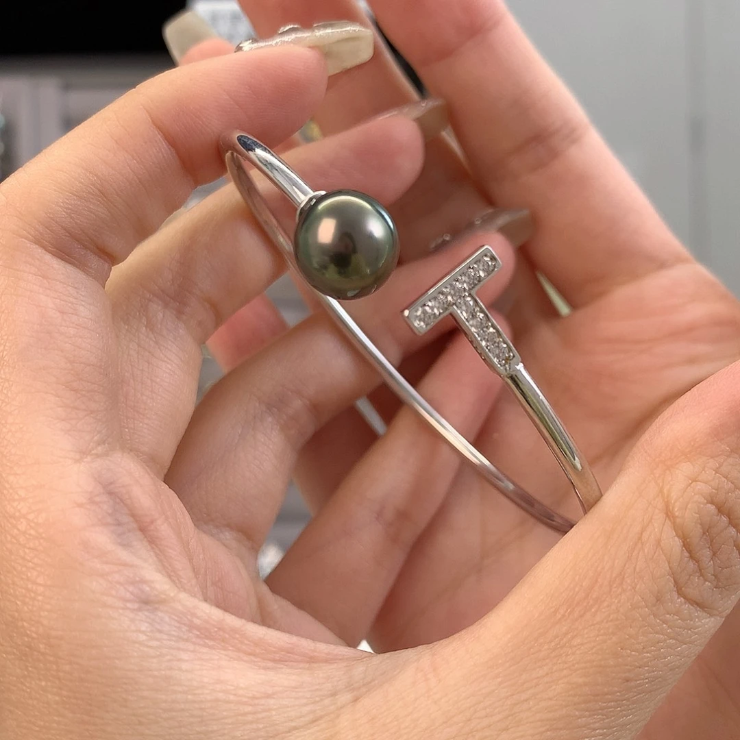 【闪购商品】海水珍珠手镯银S925镶嵌