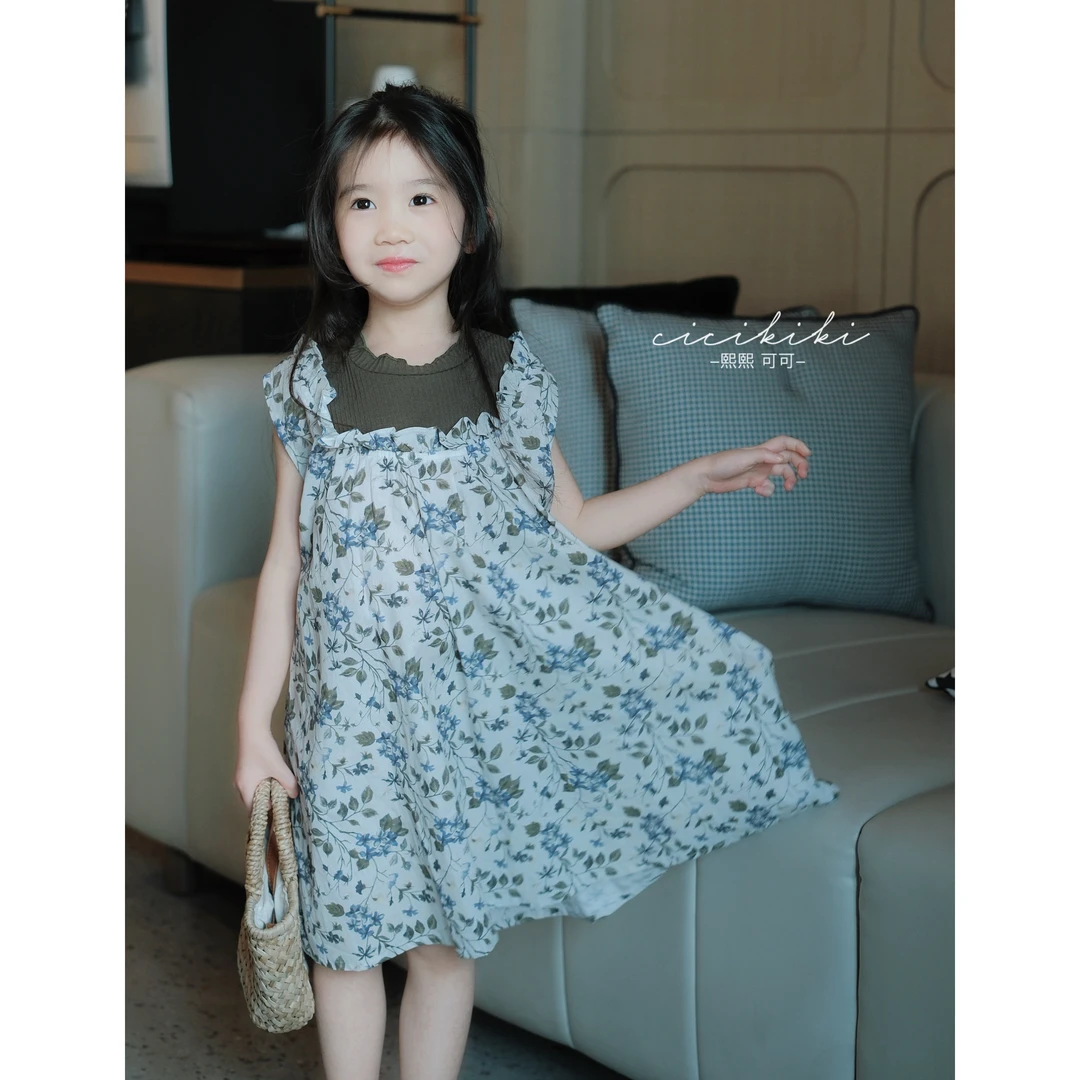 【时光絮语】2025新款女童时尚夏季连衣裙 裙熙熙可可LYQ2508