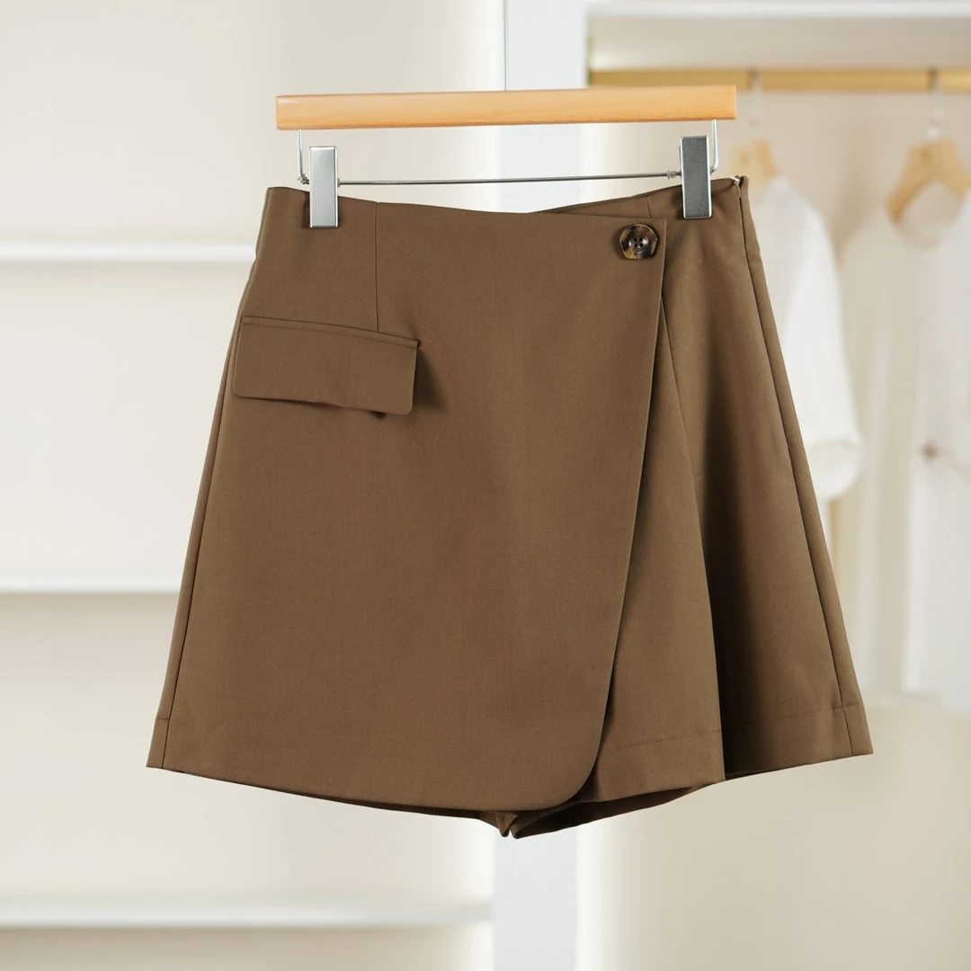 一路童行【艾DE】30820282 简约时尚A字裤裙夏季女装品牌折扣