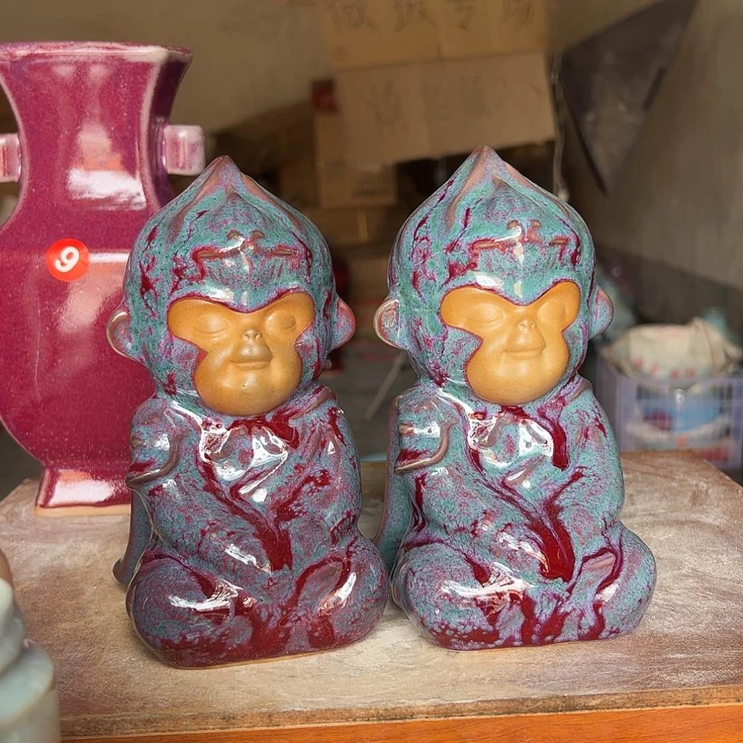 摆件郑家钧窑摆件微