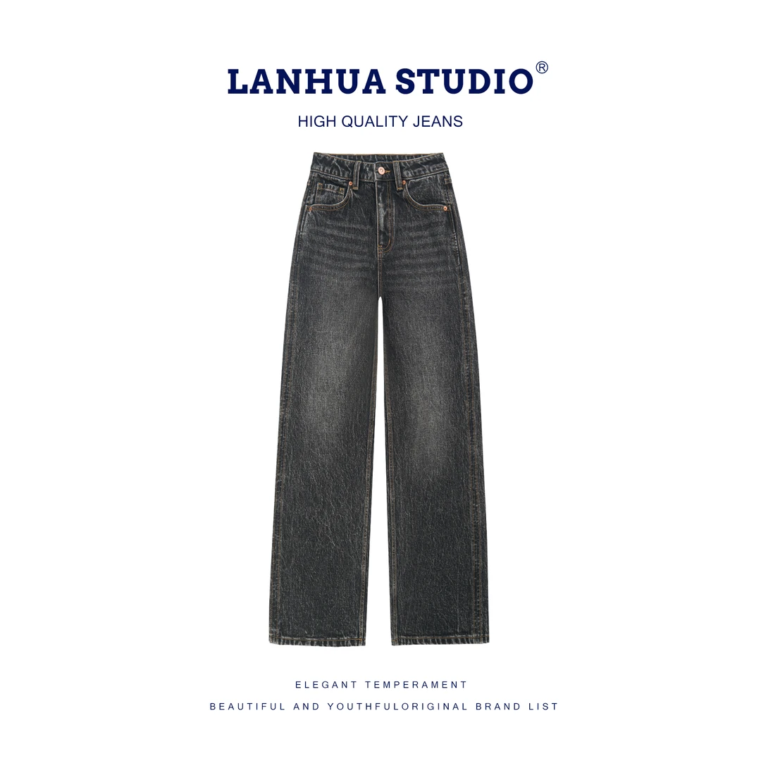 2026【卡里黑】重磅雪花灰黑牛仔-门店同款重工艺洗水-窄版直筒1806