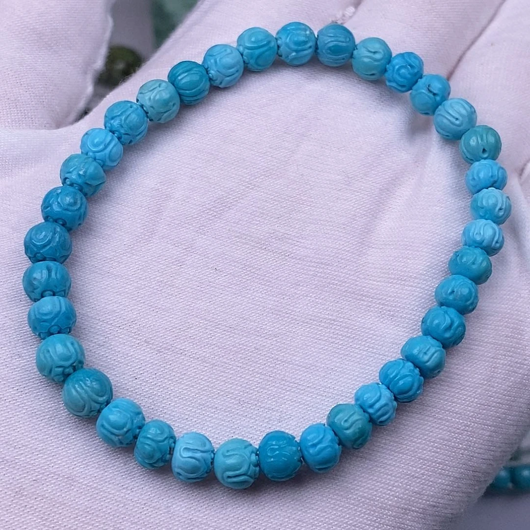 绿松石未镶嵌珠宝奇石6mm