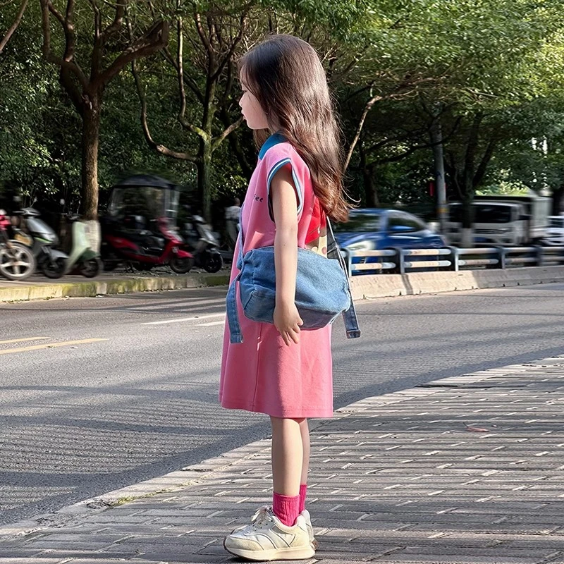 公主裙女童夏季2025新款儿童裙子夏装洋气炸街女孩夏款POLO连衣裙