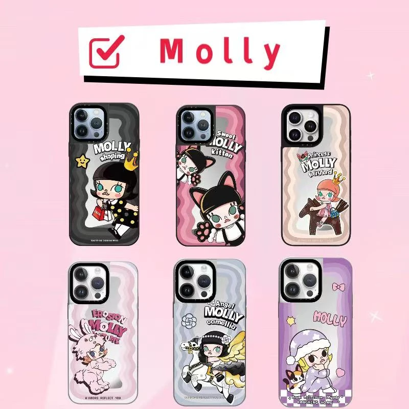 【Molly莫莉】可爱创意卡通镜面防摔适用苹果iphone17pro/16手机壳