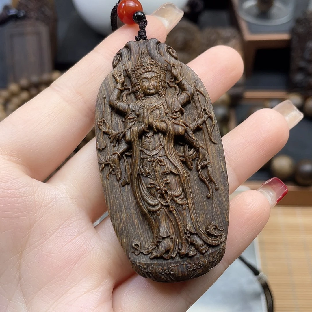 沉香木吊坠口**吴芽庄绿奇