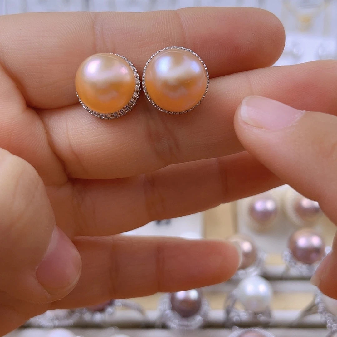 未镶嵌淡水珍珠耳饰