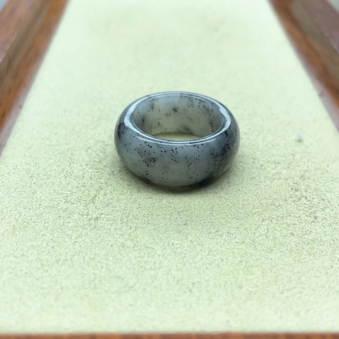 未镶嵌戒指和田玉71青花轮胎13号