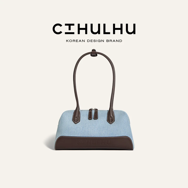 CTHULHU【牛仔旅行腋下包】CT412B205韩国小众品牌时尚简约包包WW