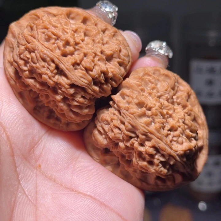 秋***花吊坠文玩核桃            42