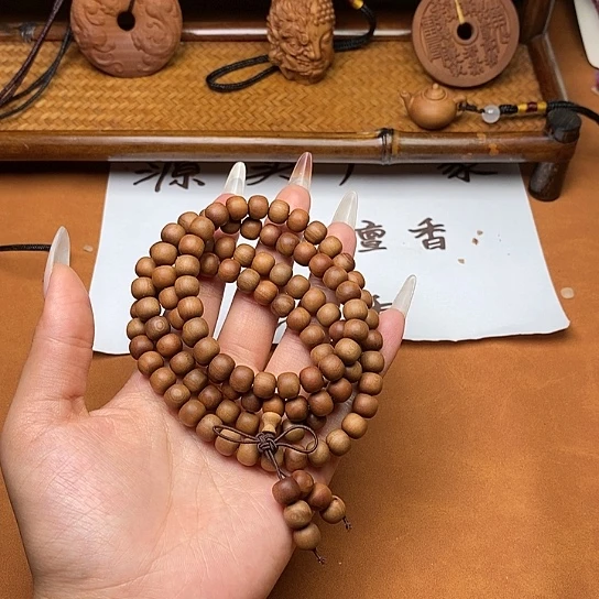 檀香木手串/手链7*8*108黑